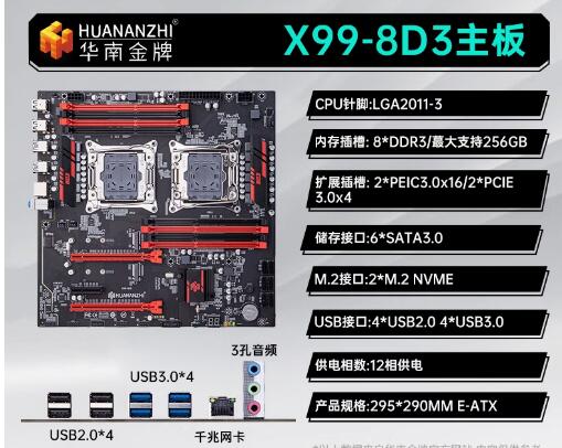 South China Gold Medal X99 Dua – E5 2696 V3 Bewertung und Preis